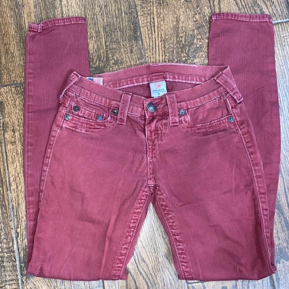 True Religion red skinny jeans - Picture 4 of 6